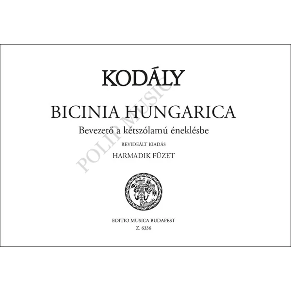 Kodály Zoltán: Bicinia Hungarica 3