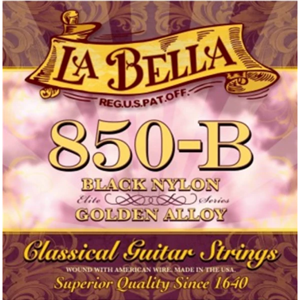 La Bella Elite 850B Regular Black klasszikus gitárhúr szett