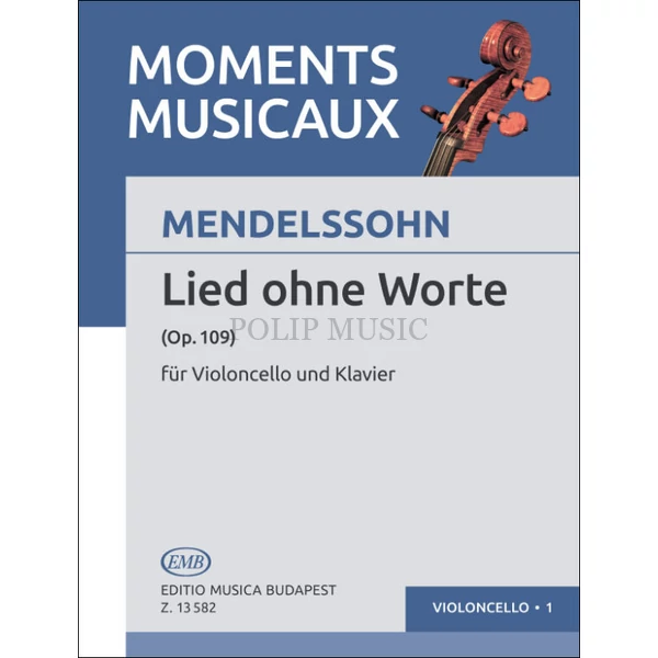 Mendelssohn-Bartholdy, Felix: Lied ohne Worte gordonkára és zongorára