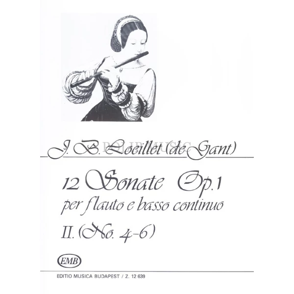 Orbán György Loeillet, Jean-Baptiste (de Gant) 12 sonate 2 No. 4-6 Op. 1