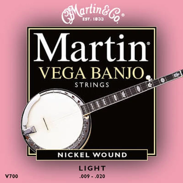 Martin MV700 banjo húr, 5 húros, Vega Light