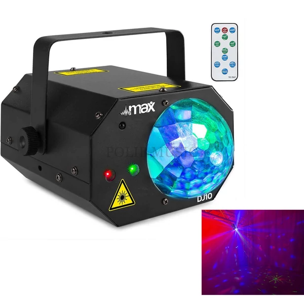 max DJ10 Jellyball + lézer fényeffekt