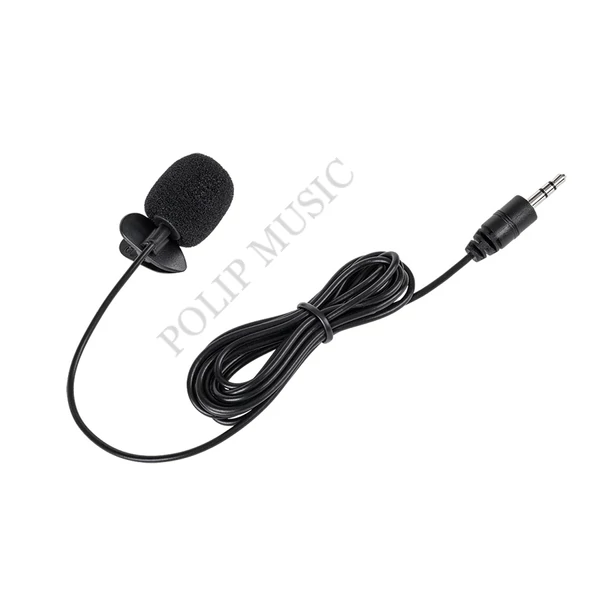 Csíptetős mikrofon MIK0039 2m 3,5mm Jack kábellel Csíptetős mikrofon