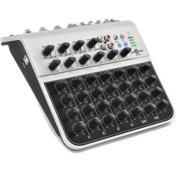 Soundking MIX04AU 1x AUX, USB, fantom táppal Analóg keverőpult