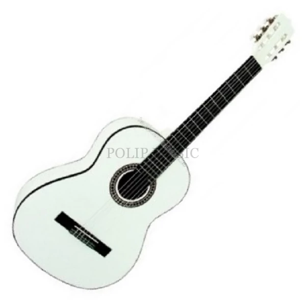 MSA C26 Fényes fehér 4/4 klasszikus gitár