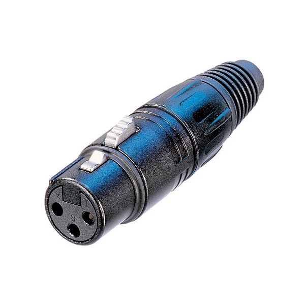 Neutrik NC3FX-BAG 3 pólusú XLR aljzat egyenes