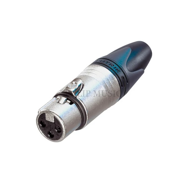 Neutrik NC3FXX 3 pólusú XLR aljzat egyenes