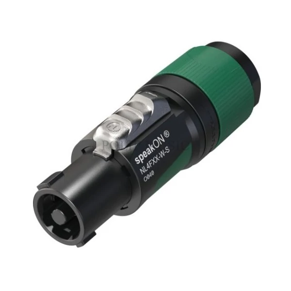 Neutrik NL4FXX-W-S (6-12 mm átmérőjű kábelekhez) 4-pólusú speakon lengő hangfal csatlakozó 