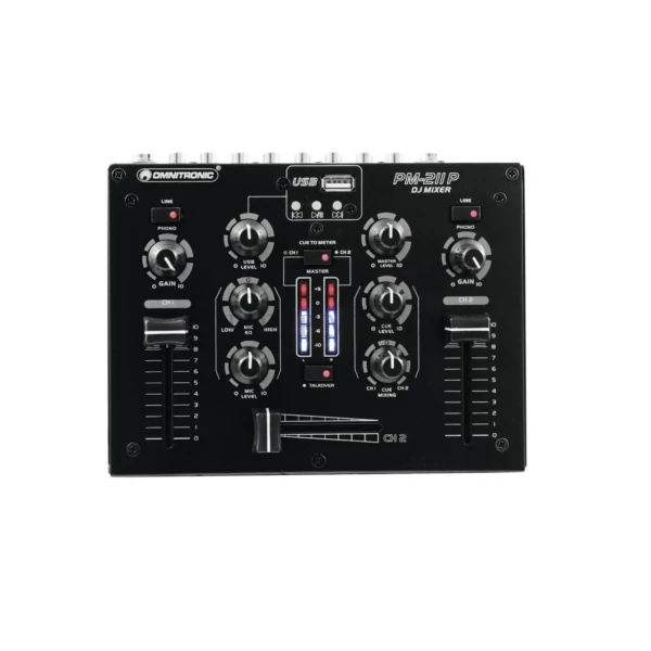 Omnitronic PM-211P DJ Mixer with Player
