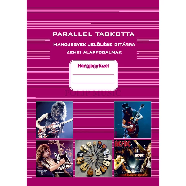 Parallel TAB kotta hangjegyek jelőlése gitárra zenei alapfogalmak