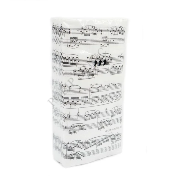 Kotta mintás papírzsebkendő AGT1002 (10 db/csomag) 21 x 21 cm Zenei ajándéktárgy