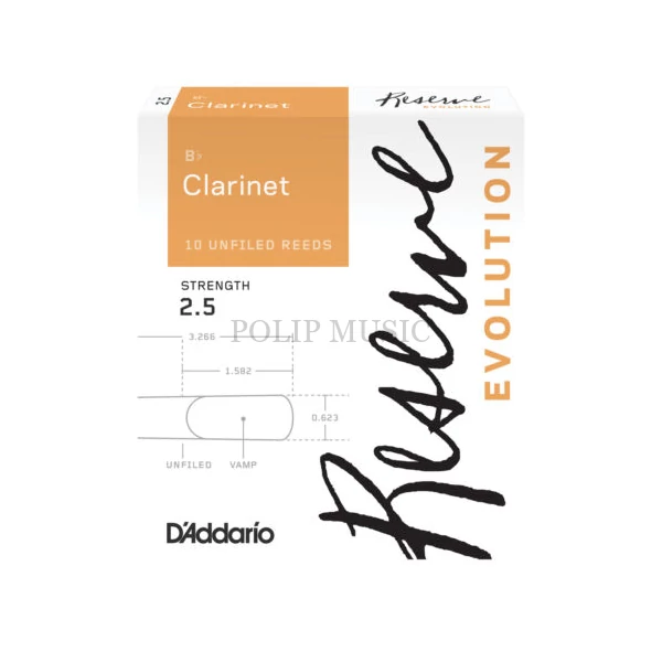Reserve Evolution DCE1025 Bb klarinét nád 2.5