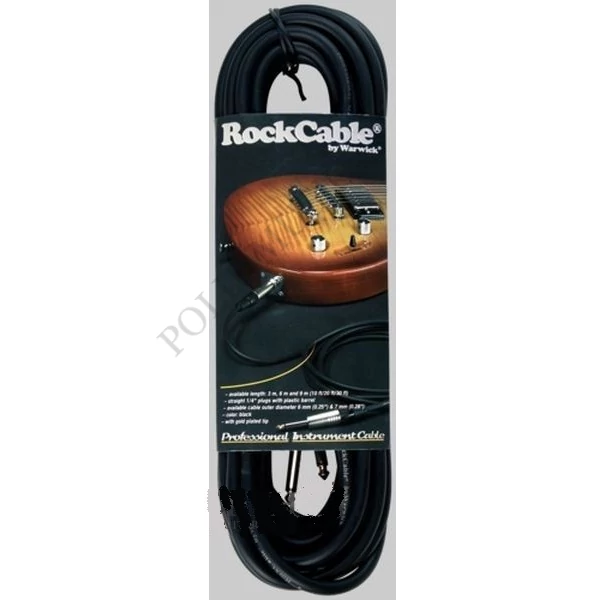 RockCable RCL 30206 Fekete 6,3 Jack-6,3 Jack kábel 6 m 