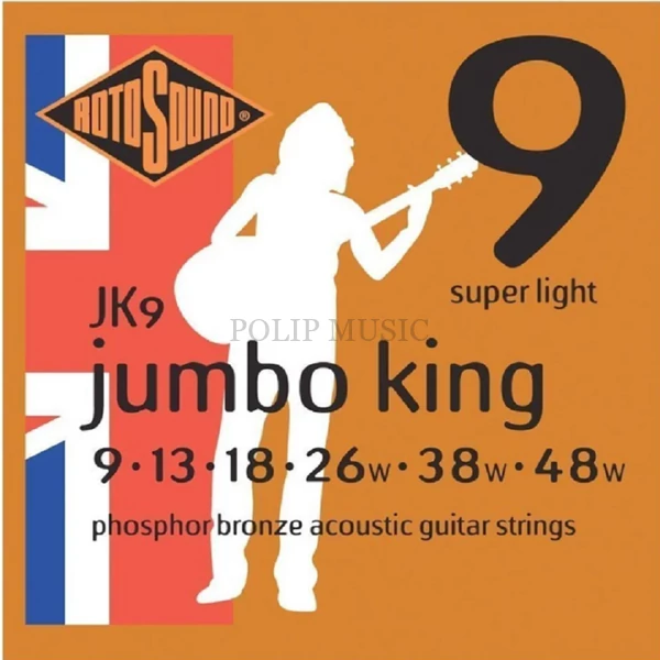 Rotosound JK9 Super Light 009-048w akusztikus húr szett