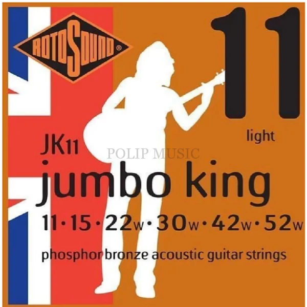 Rotosound JK11 Phosphor Bronz Light Tension 011-052w akusztikus húr szett