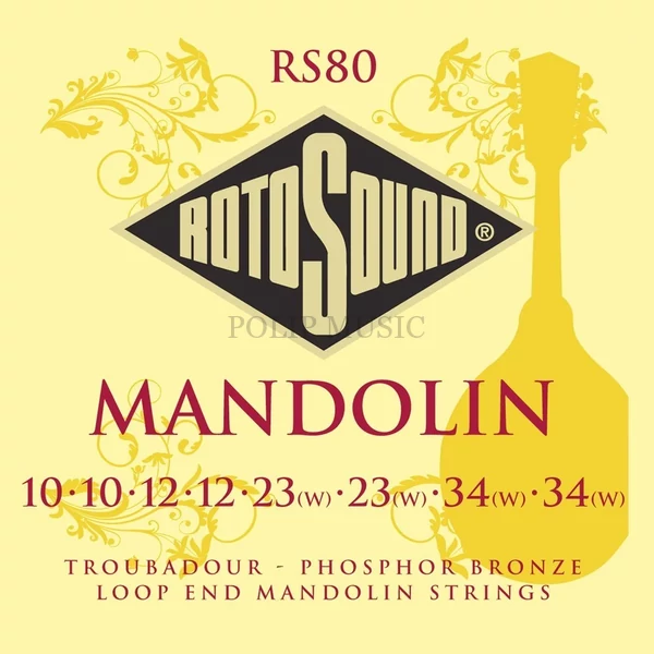 Rotosound RS80 Phosphor Bronz 010-034 mandolin húr szett