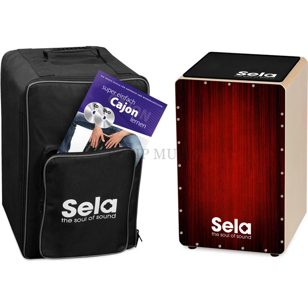 Sela SE 060 Varios Cajon Bundle Red ütőhangszer szett: Cajon