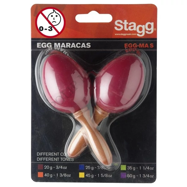 Stagg EGG-MA S/RD piros tojás maracas pár