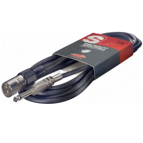 Stagg SAC10PXM DL XLR papa - jack kábel 10m