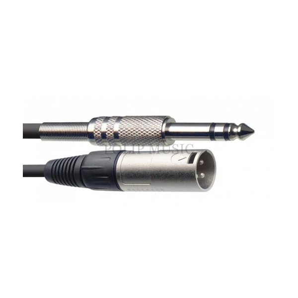 Stagg SAC1PSXM DL XLR papa - sztereó Jack mikrofonkábel 1 m