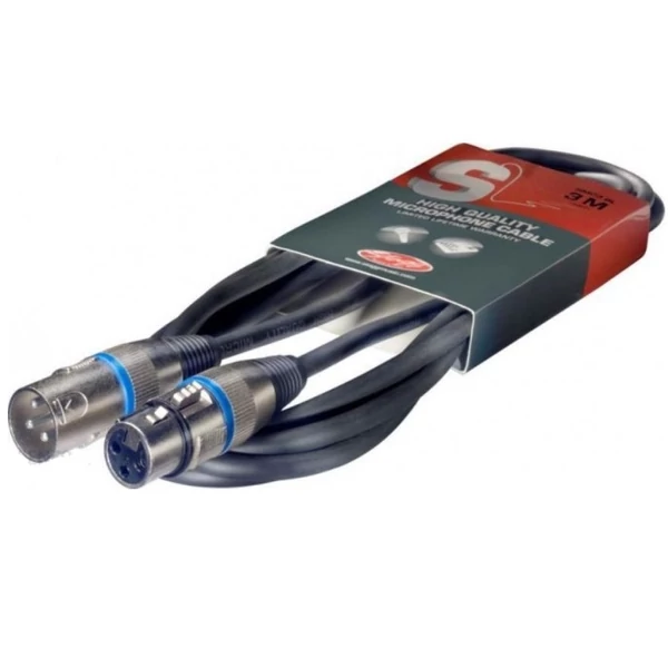 Stagg SMC3BL  XLR-XLR mikrofon kábel 3 m