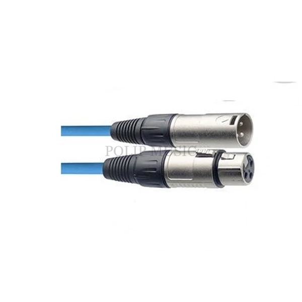 Stagg SMC3 CBL XLR-XLR mikrofonkábel 3m kék