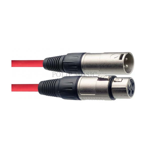 Stagg SMC6 CRD XLR-XLR mikrofonkábel 6m piros