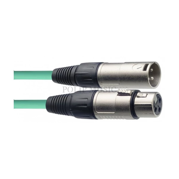 Stagg SMC6 CGR XLR-XLR mikrofonkábel 6m zöld