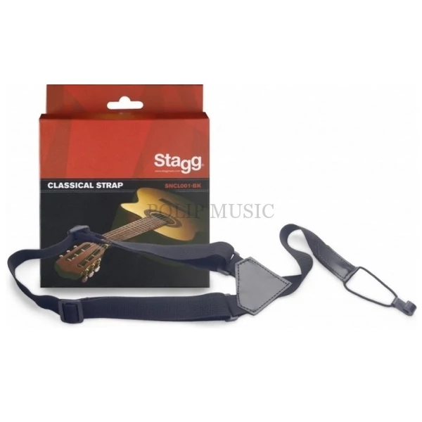 Stagg SNCL001-BK 25mm gitár,ukulele nyakló