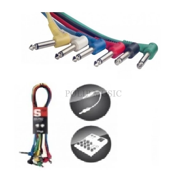 Stagg SPC060L E patch kábel Jack-Jack pipa 60cm