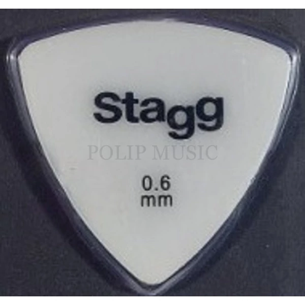 Stagg SPELLIX6-0.60 nagy méretű fehér pengető 0,6 mm