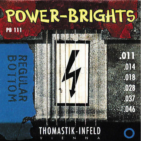 Thomastik Power Brights PB111 Round Wound Medium 011 - 046 Elektromos gitárhúr szett