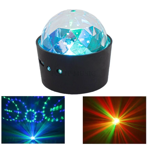 Thunder STARLIGHT MINI (3x1W) RGB (3 szín) fényeffekt, hangvezérelt + Akkumulátor