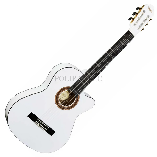 Valencia VC104TC 4/4 White Klasszikus gitár