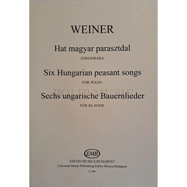 Weiner Hat magyar parasztdal zongorára