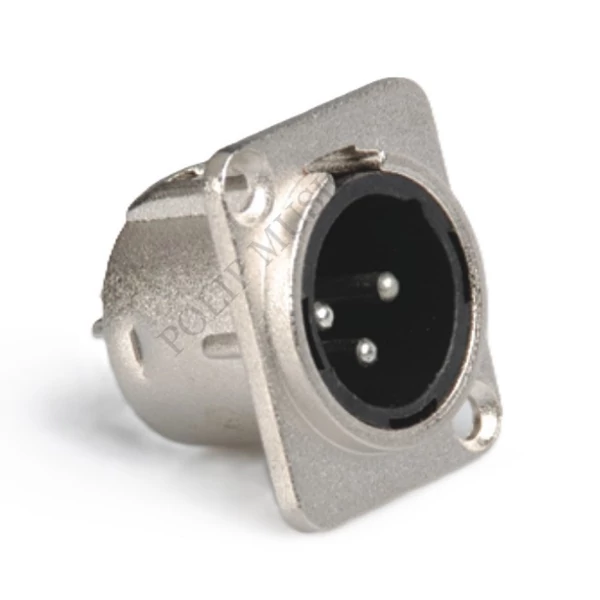 Worldmix EC3MD 3 pólusú XLR szerelhető dugó, D ház