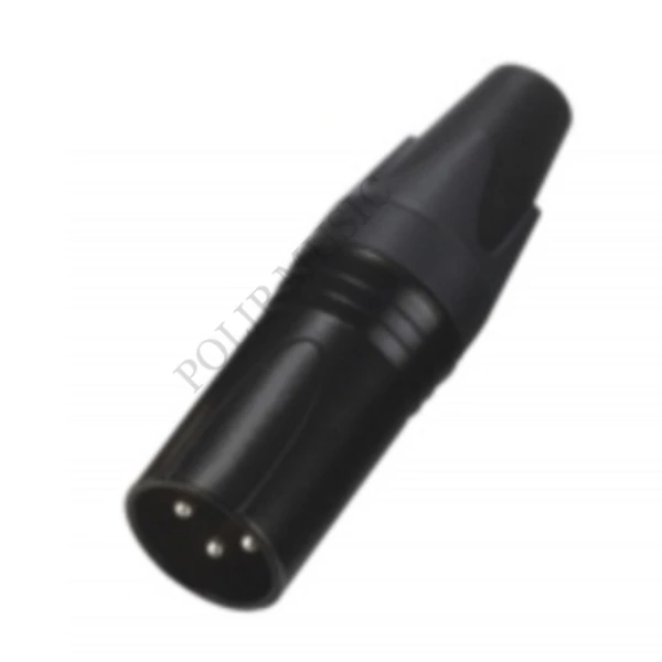 Worldmix EC 3MXX BAG 3 pólusú XLR lengő dugó, fekete ház