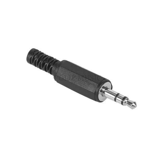WTY0008 Forrasztható vezetékre műanyag 3,5mm sztereó jack dugó 