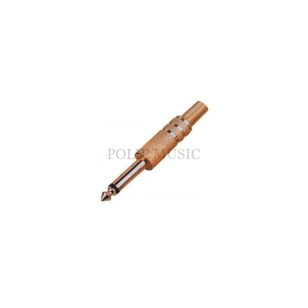Jack WTY0026 6,3mm mono fém dugó aranyozott