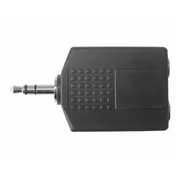 ZLA0295 Jack elosztó, 3,5mm sztereó jack dugó - 2x 6,3mm sztereó jack aljzat átalakító