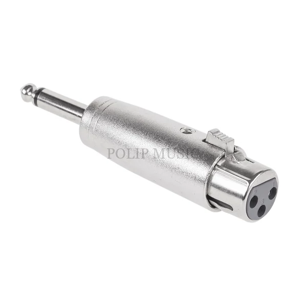 ZLA0313-2 6,3 XLR aljzat - 6,3mm mono jack dugó átalakító