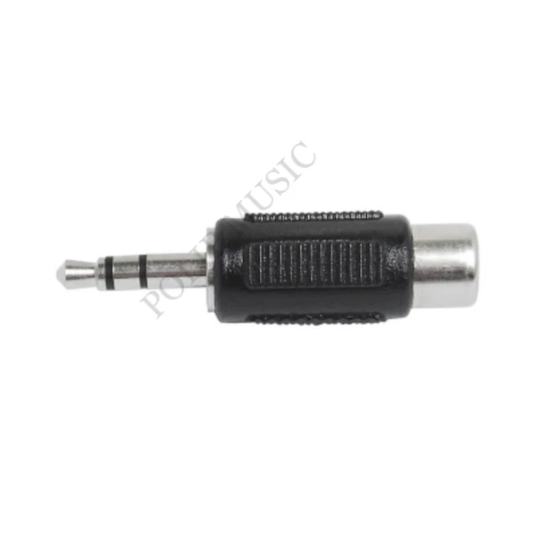 ZLA0472S Jack - RCA átalakító 3,5mm szteró jack dugó - 1RCA aljzat