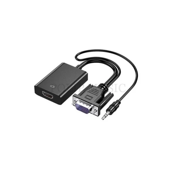 ZLA0795A HDMI - VGA adapter, VGA és audió bemenet - HDMI kimenet