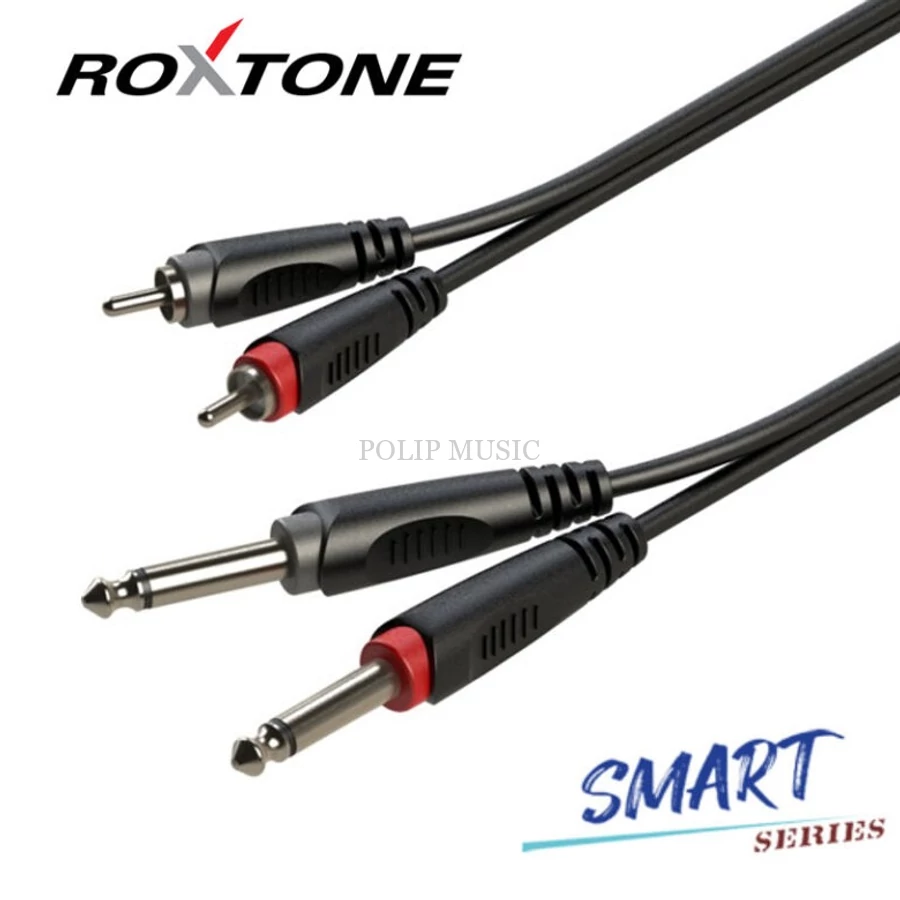 Roxtone SACC150L3 2×6,3 Jack – 2xRCA, 3m