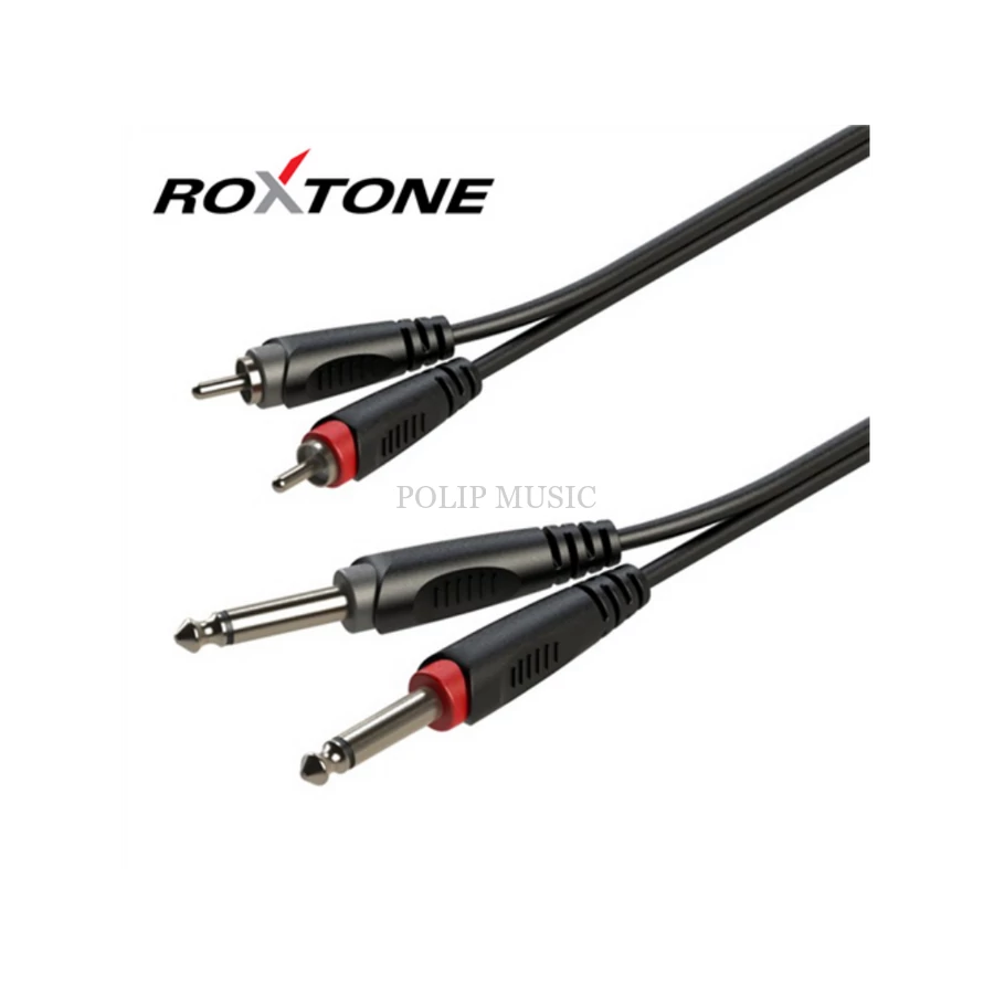 Roxtone RACC150L6 2x6,3 Jack - 2xRCA kábel, 6m