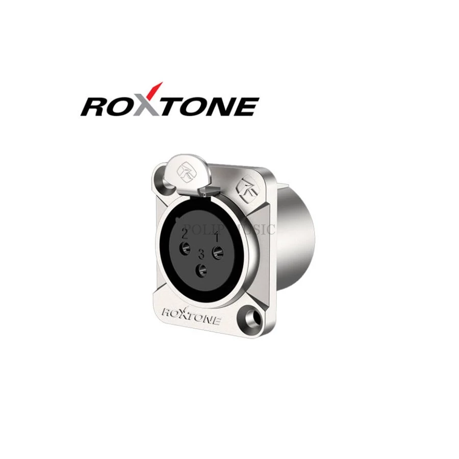 Roxtone RX3FD-NT XLR mama, szerelhető, 3 pólusú, (ezüst)