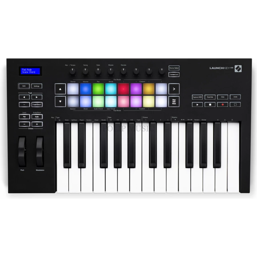 Novation Launchkey 25 MK3 Ableton Live és MIDI kontroller billentyűzet