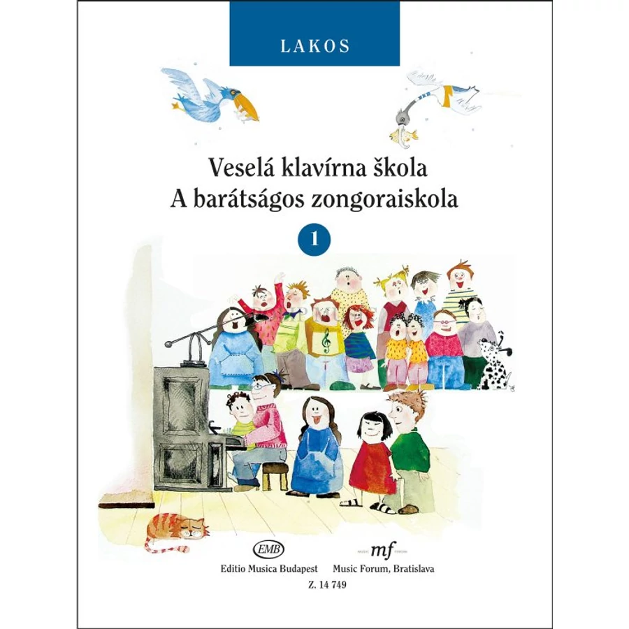 Lakos A barátságos zongoraiskola 1 (szlovák-magyar kiadás)