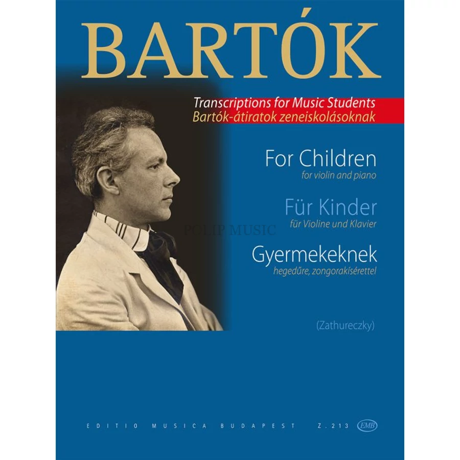 Bartók Béla Gyermekeknek Apró darabok hegedűre zongorakísérettel