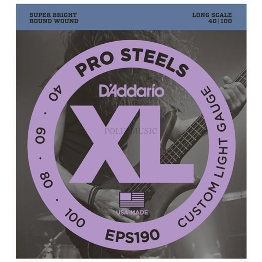 D'Addario EPS190 Prosteels széria 040-100  XL long scale basszusgitár húr szett